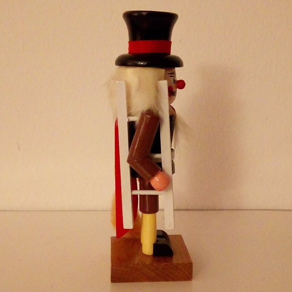 (2 for $35) 1985 Vintage Nutcracker Chimney Sweep, with Real Rabbit Fur. - Picture 4 of 5